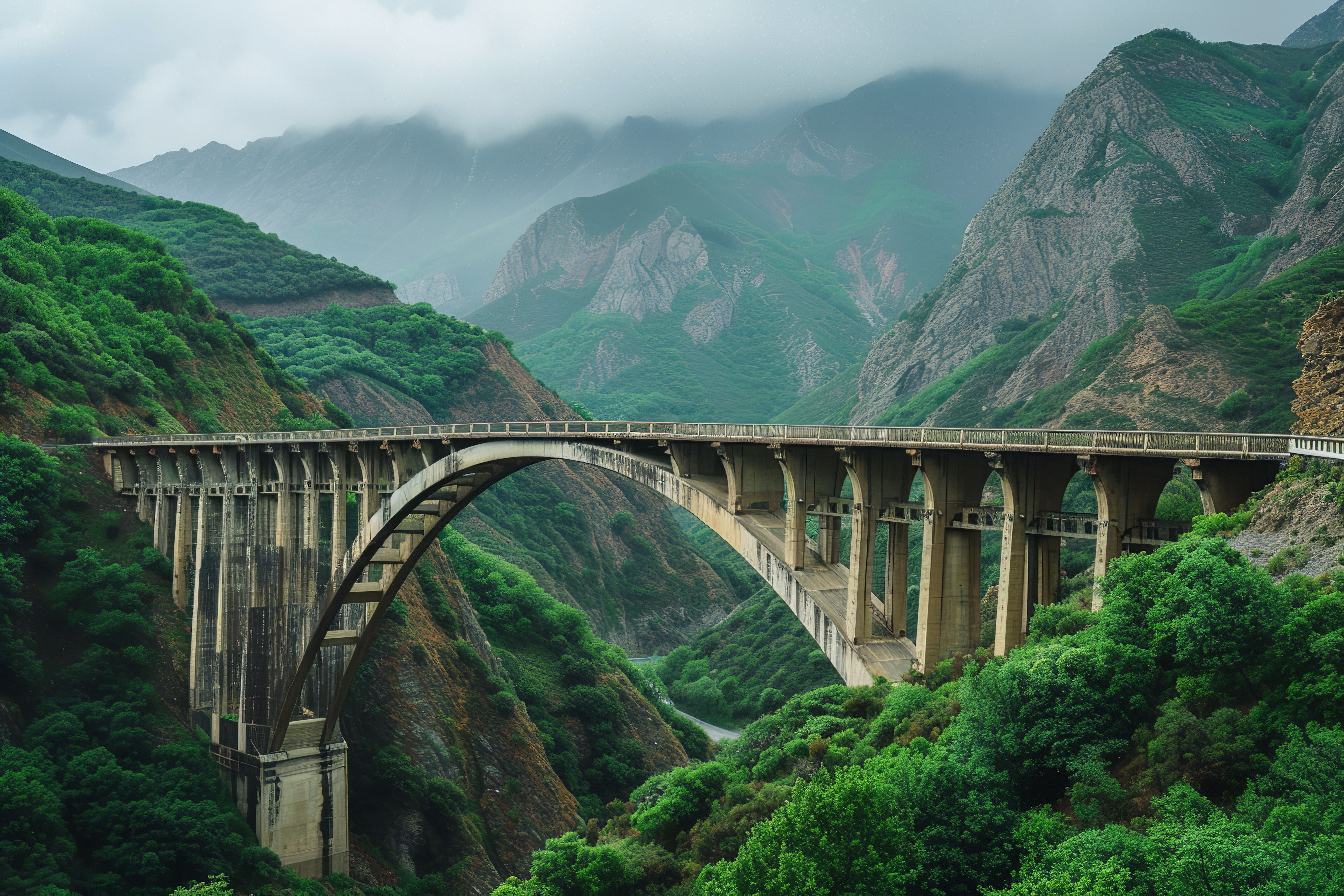Bixby Creek Bridge along the Big Sur coastline.